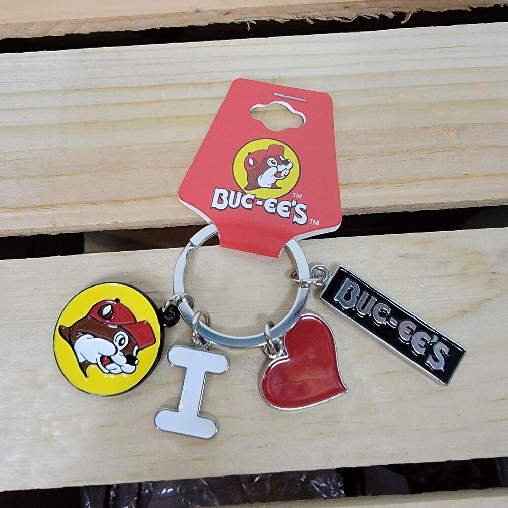 Buc-ee's Key Chain "I Love Buc-ee's" Charms - NWT